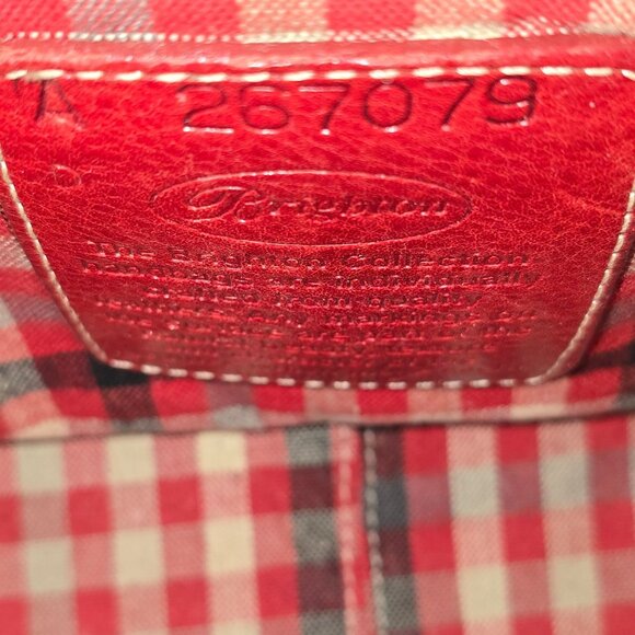 Vintage Y2K Brighton Red Croc Leather Silver Heart Charm Shoulder Bag - Picture 8 of 8